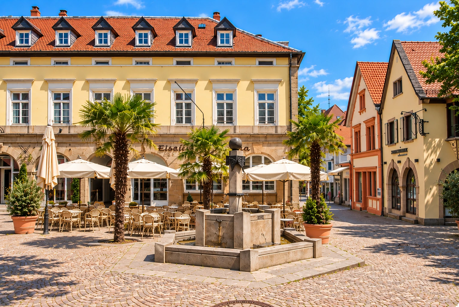 Innenstadt von Bad Dürkheim an der Deutschen Weinstraße