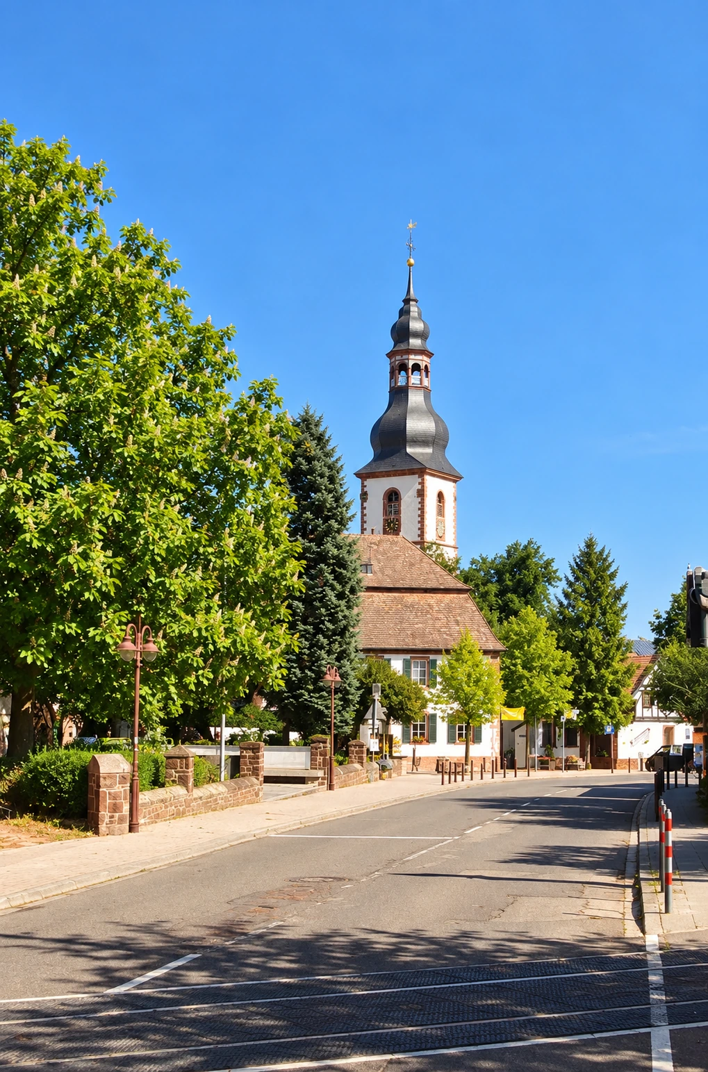 Ortsansicht von Kirchheim an der Weinstraße in der Pfalz