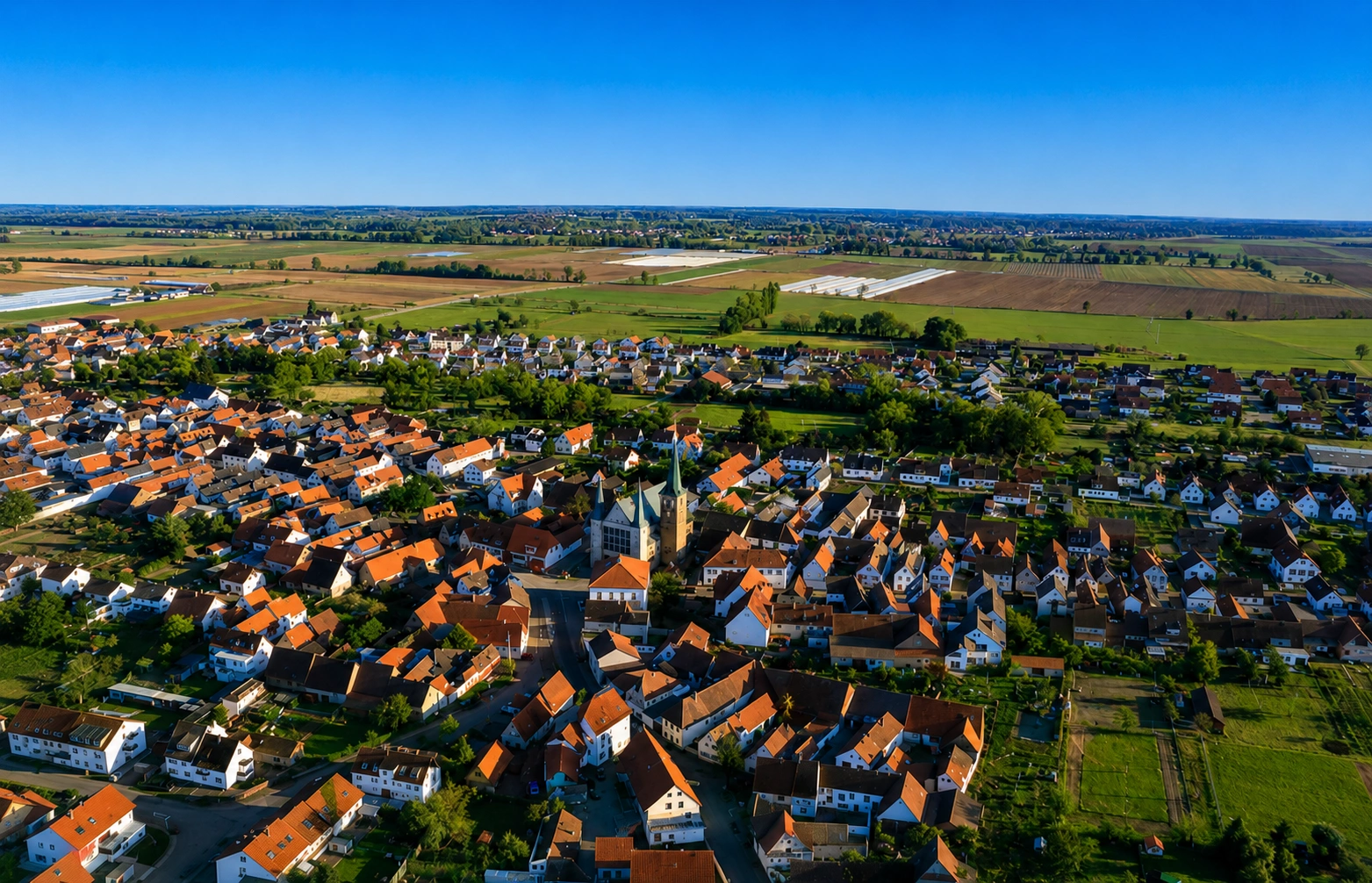 Ortsansicht von Geinsheim bei Neustadt an der Weinstraße